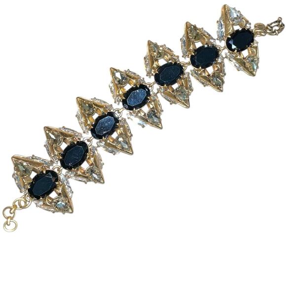 J.Crew Vintage Chunky Rhinestone Bracelet - Picture 2 of 9